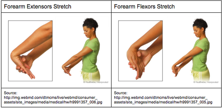 Wrist extensor stretch 2025 for lateral elbow pain