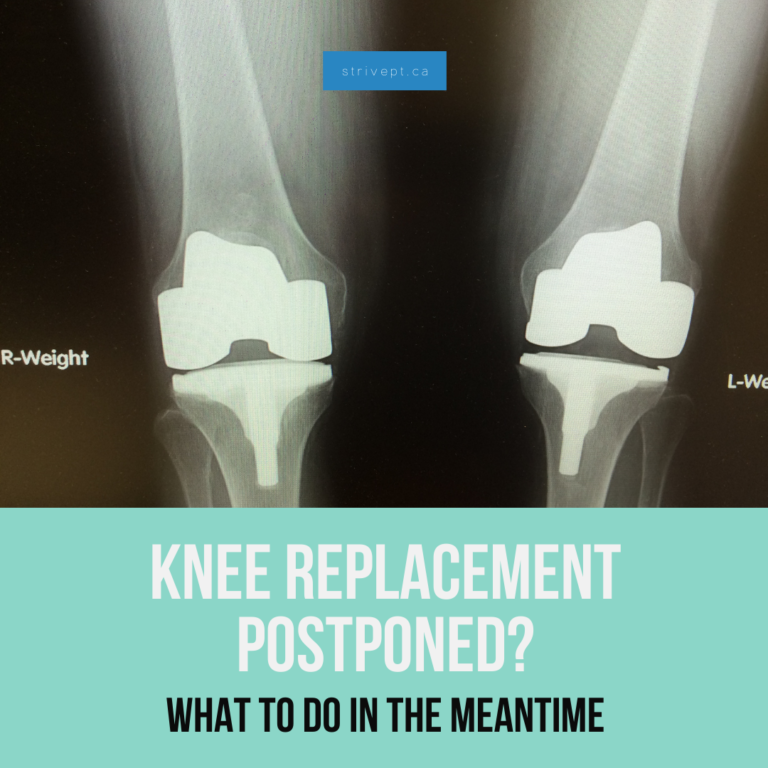 knee replacement postponed