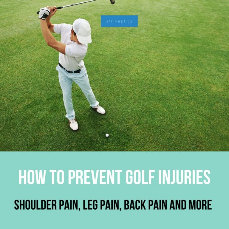 golf injuries shoulder pain
