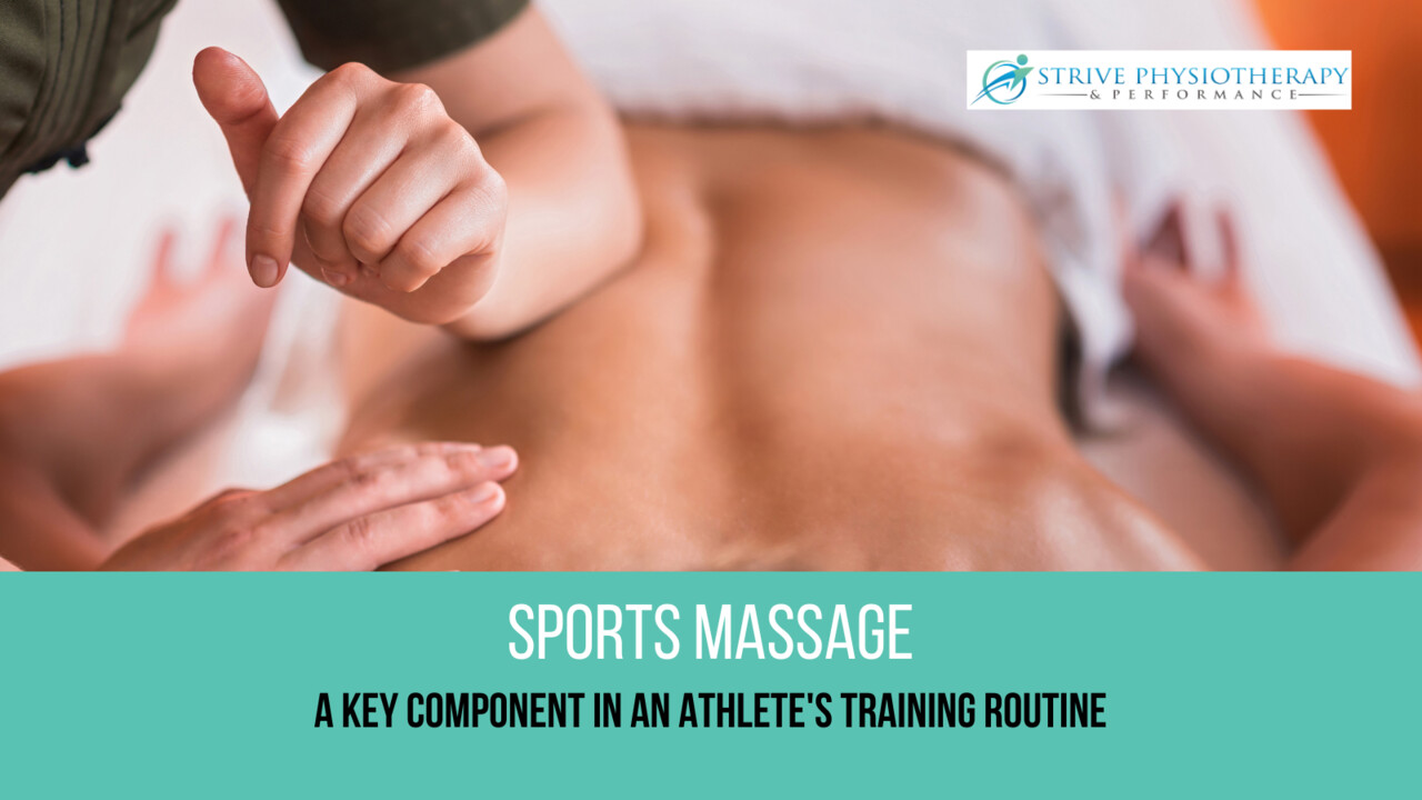 Sports Massage A Key Component In An Athletes Training Routine 