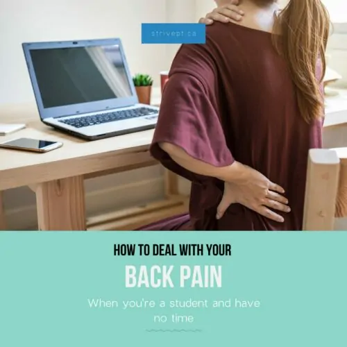 back pain, student, neck pain, university student, studying, scoliosis, pain when sitting